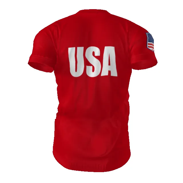 Mens Sublimated Jersey Red