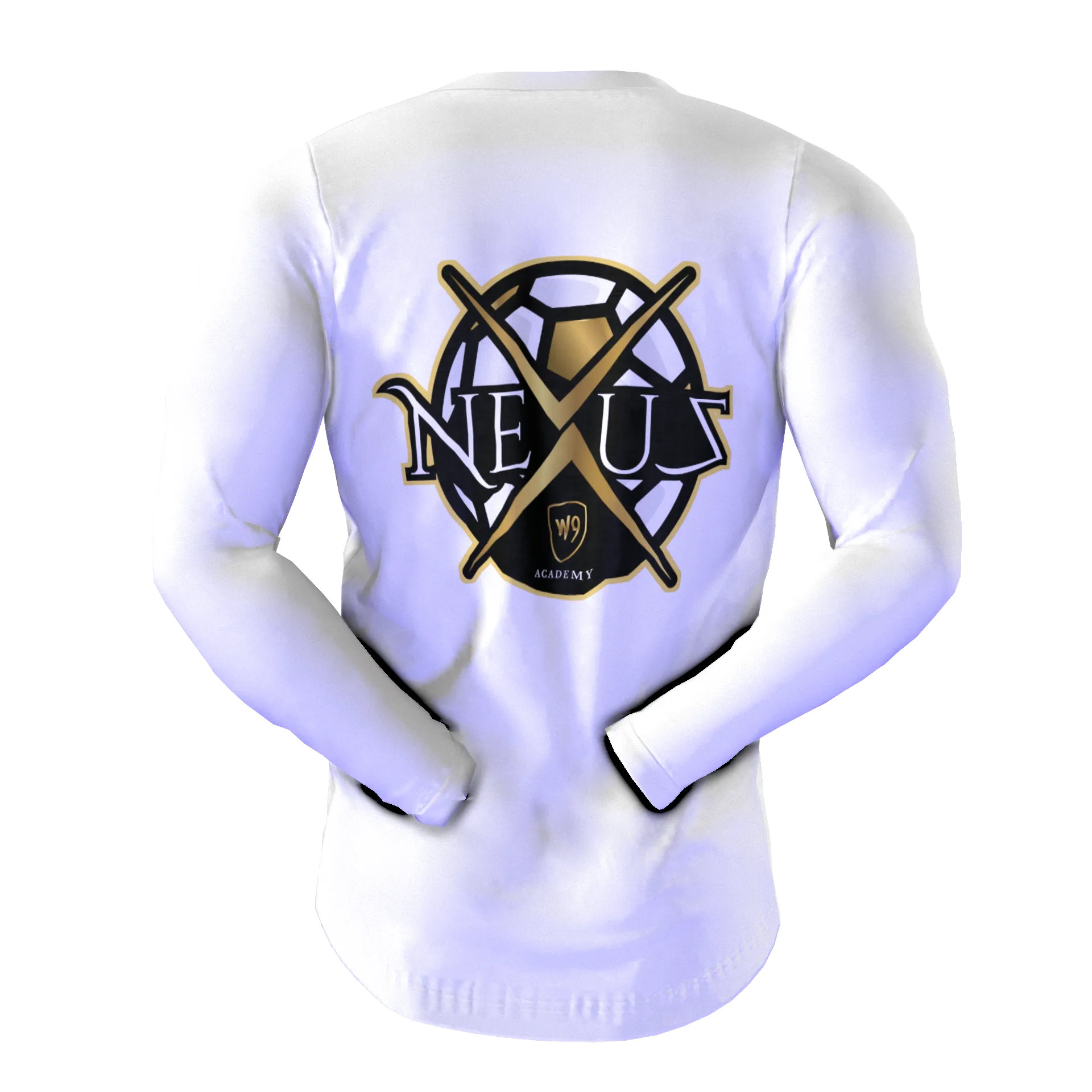 Mens White Training Jersey LS