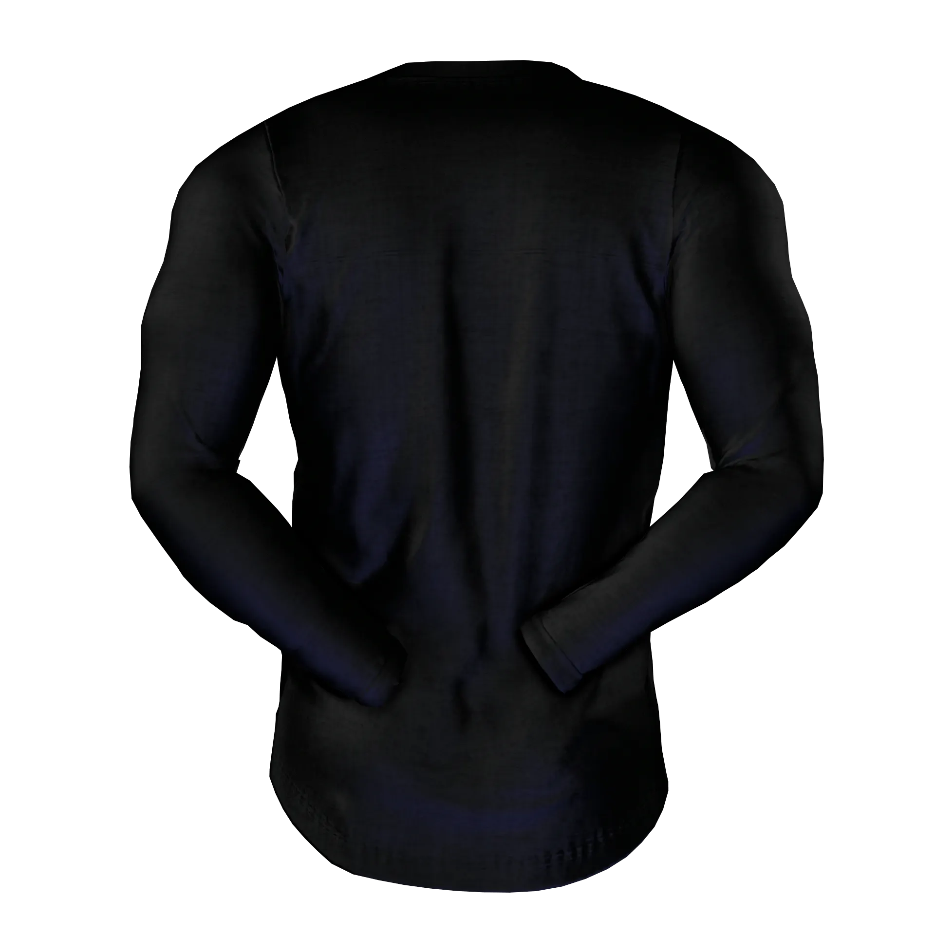 Mens Black Jersey LS