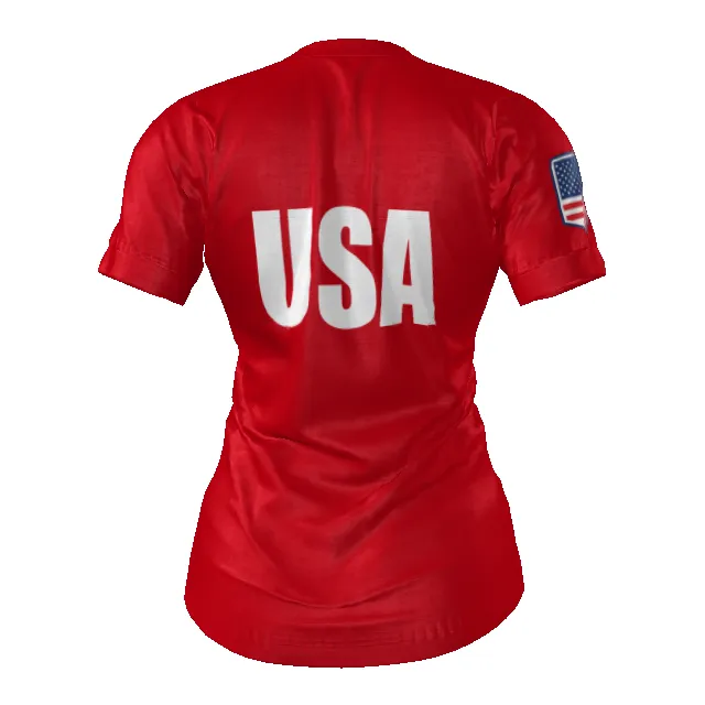 Womens Sublimated Jersey Red