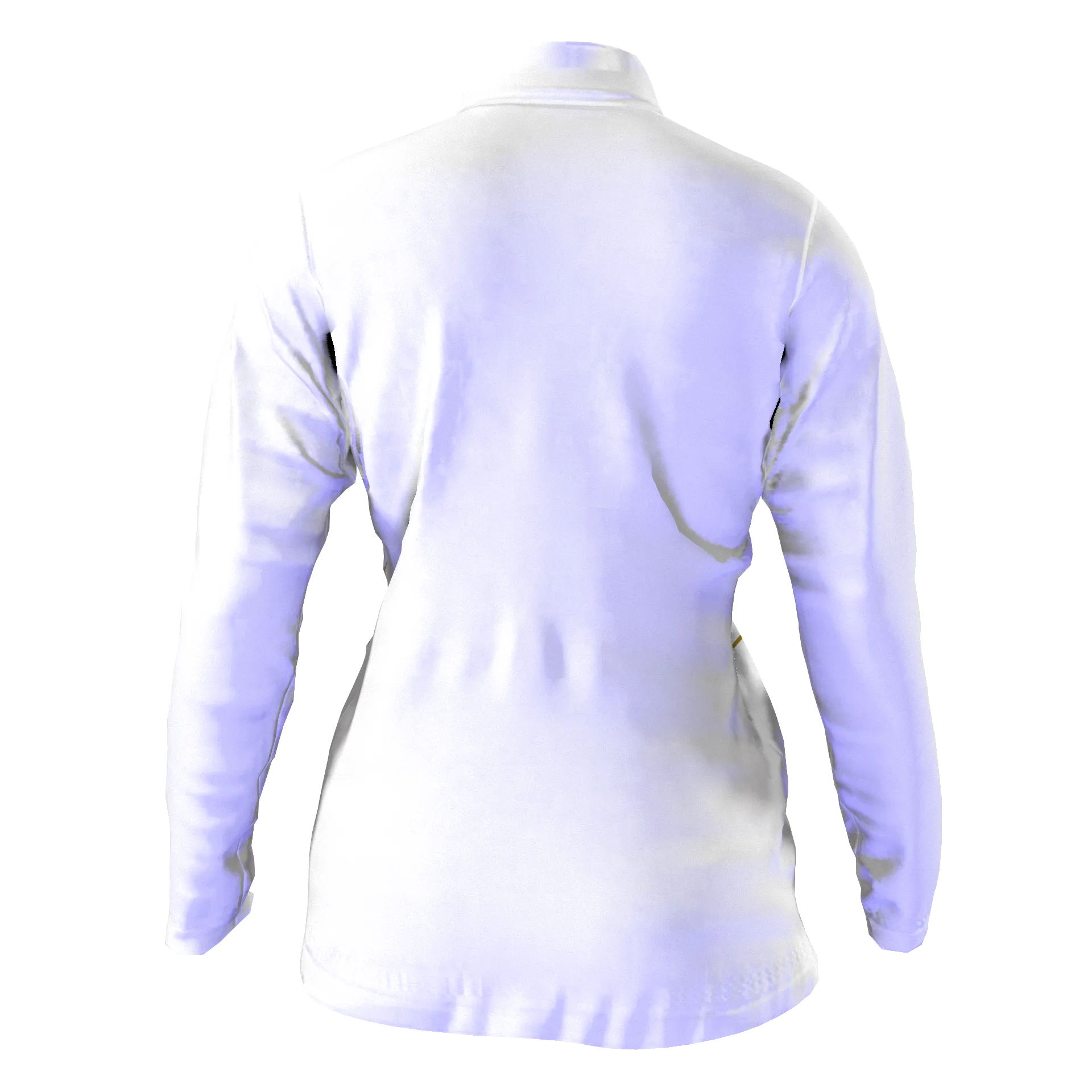 Womens White 1/4 Zip Jacket