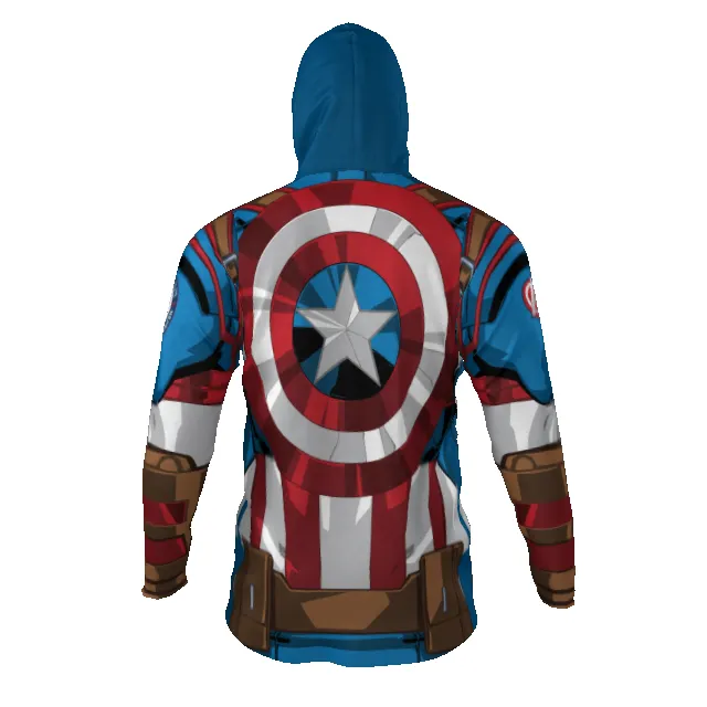 Marvels Captain America Mens Performance Hoodie