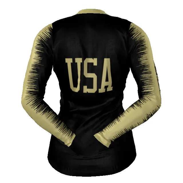 Womens Sublimated LS Jersey Black