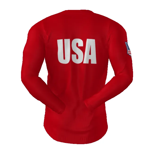 Mens Sublimated LS Jersey Red